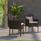 Flash Furniture Espresso Wicker Patio Chairs & Cream Cushions, PK 2 2-TW-3WBE074-BR-GG - alternate 9